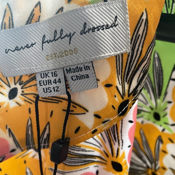 NWT Never Fully Dressed Multicolor Maxi Dress, Sz 12 - Picture 8 of 8